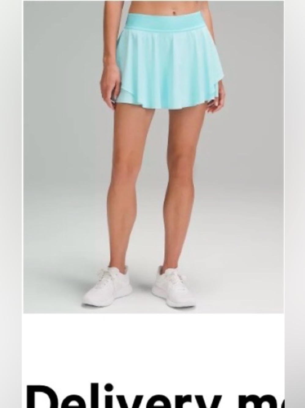 Court Rival High-Rise Skirt in Cyan Blue Size 6. Like new. Worn once.